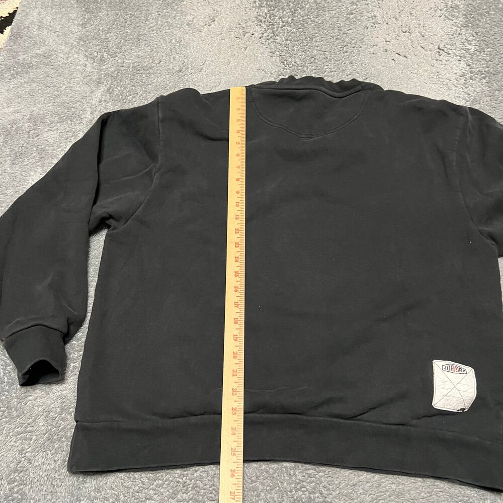 Nike Air Jordan Sweatshirt Mens XL Sport DNA Hybrid Fleece Crew DC9615 Black - Picture 6 of 9